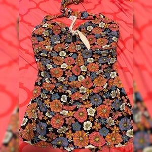 Unique  Vintage floral swimsuit